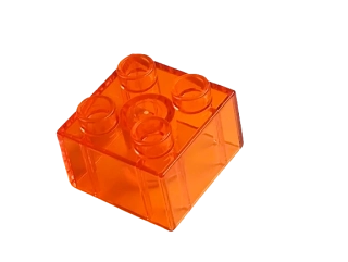 LEGO® DUPLO® PRŮHLEDNÁ KOSTKA 2X2 NOPY