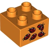 LEGO® DUPLO® KOSTKA 2X2 POTISK BERUŠKY BERUŠKA