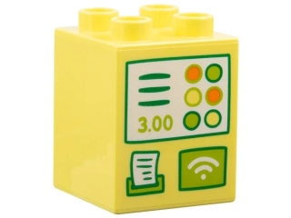 LEGO® DUPLO® KOSTKA 2X2 NOPY POTISK POKLADNA