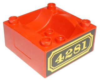 LEGO® DUPLO® VLAKOVÁ BEDNA BEDÝNKA S POTISKEM 4281
