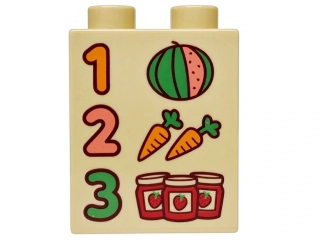 LEGO® DUPLO® KOSTKA 2X1 NOP POTISK CENÍK