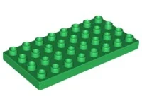 LEGO® DUPLO® PODLOŽKA DESKA 4X8 TMAVĚ ZELENÁ