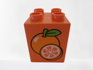 LEGO® DUPLO® KOSTKA S POTISKEM POMERANČ