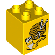 LEGO® DUPLO® KOSTKA S POTISKEM PLETENÍ